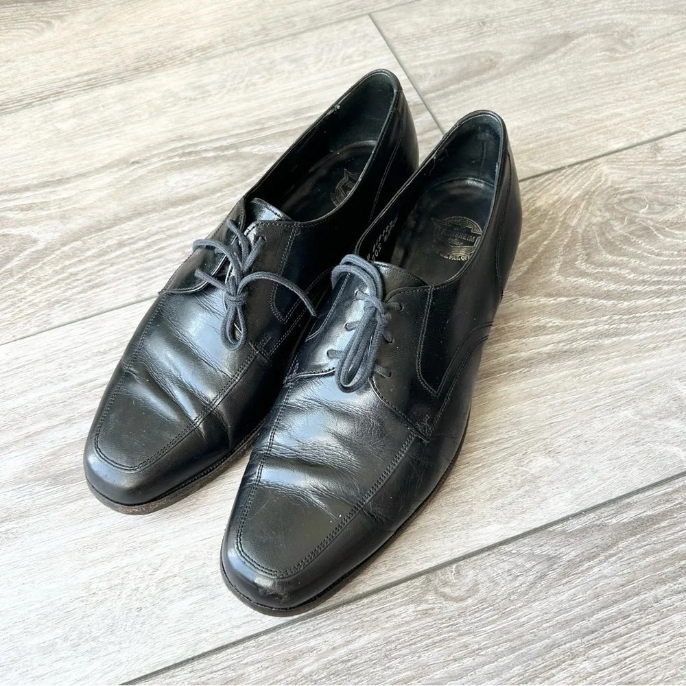 Florsheim Mens Black Leather Oxfords Shoe